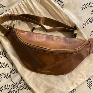 Azaria Leather Crossbody Belt Bag
